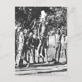 マサイ族の戦士ジャンピングコンテスト ポストカード