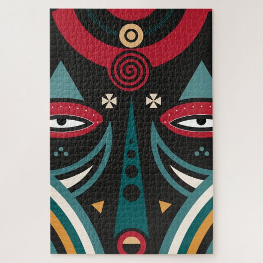 マサイ族の戦士 ジグソーパズル (縦)