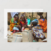 マサイ族 ポストカード (正面/裏面)