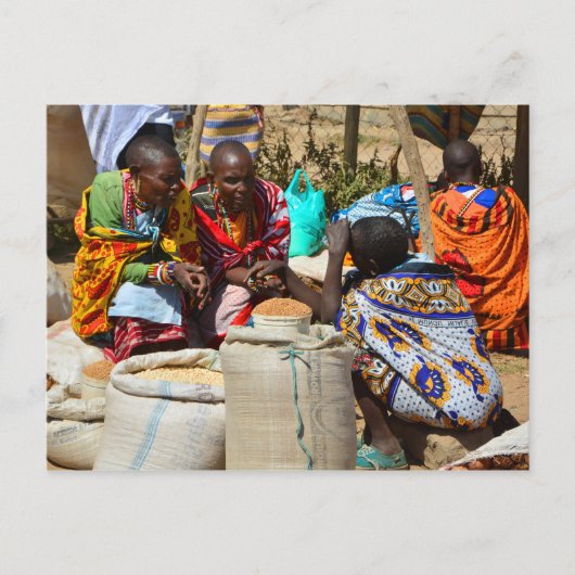 マサイ族 ポストカード (正面)