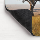 マサイ独身の·マラの草原のアカシアの木 マウスパッド (コーナー)