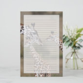 マサイ・キリン 便箋 (スタンド正面)