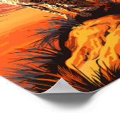 マサイ・マラ国立保護区チエタ旅行アート ポスター (角)