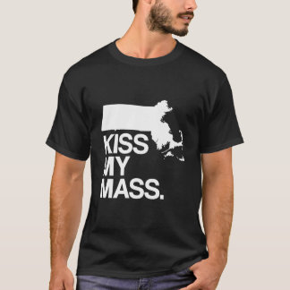 マサセおもしろいッサススローガン州の地図 Tシャツ