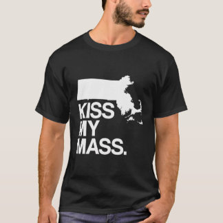 マサセおもしろいッサススローガン州の地図 Tシャツ