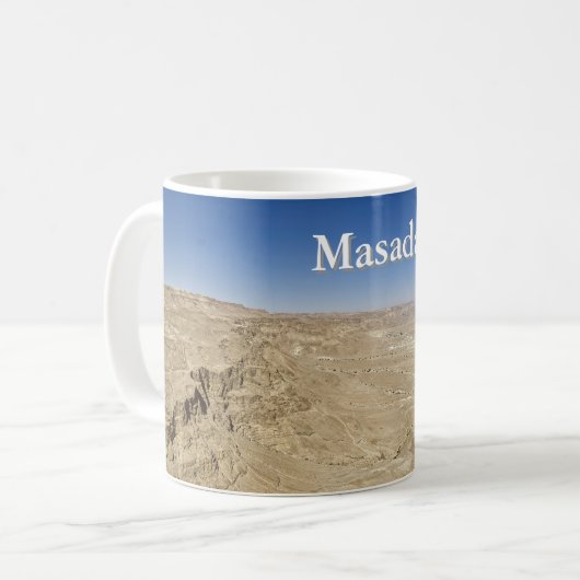 マサダの眺め コーヒーマグカップ (正面左)