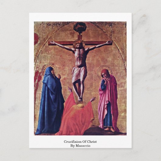 マサチオによるキリストのはりつけ ポストカード (正面)