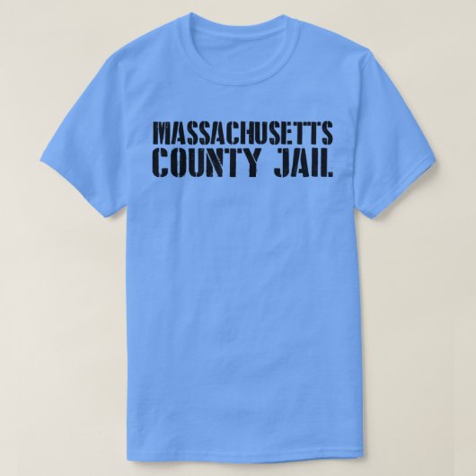 マサチューセッツおもしろい刑務所 Tシャツ (デザイン正面)