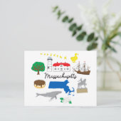 マサチューセッツのはがき ポストカード (スタンド正面)