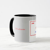マサチューセッツのコーヒーカップ マグカップ (正面左)