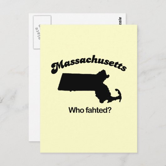 マサチューセッツのモットー – 誰が失敗した? ポストカード (正面/裏面)