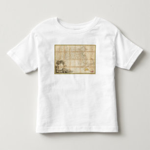 マサチューセッツの地図 トドラーTシャツ