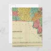 マサチューセッツの地図 ポストカード (正面/裏面)