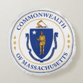 マサチューセッツの封印 ラウンドクッション (裏面)