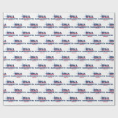 マサチューセッツの星とストライプの州 ラッピングペーパー (フラット)