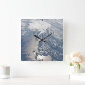 マサチューセッツの海岸線のSunglint。 スクエア壁時計 (ホーム)