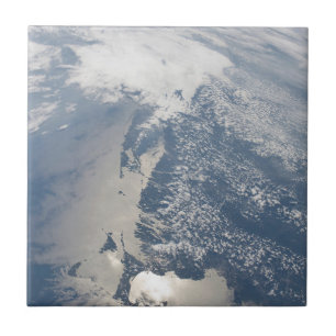 マサチューセッツの海岸線のSunglint。 タイル