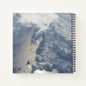 マサチューセッツの海岸線のSunglint。 ノートブック (裏面)