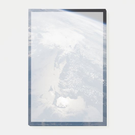 マサチューセッツの海岸線のSunglint。 ポストイット (正面)