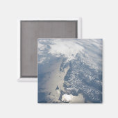 マサチューセッツの海岸線のSunglint。 マグネット (正面/裏面)