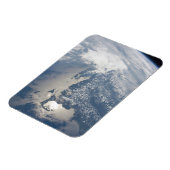 マサチューセッツの海岸線のSunglint。 マグネット (左側)