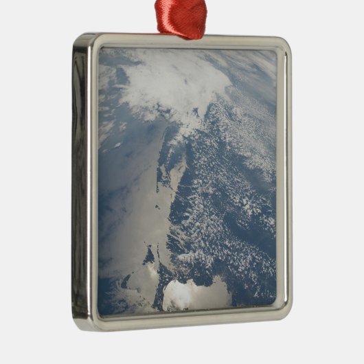 マサチューセッツの海岸線のSunglint。 メタルオーナメント (右)