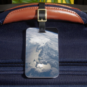 マサチューセッツの海岸線のSunglint。 ラゲッジタグ