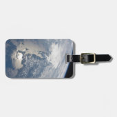 マサチューセッツの海岸線のSunglint。 ラゲッジタグ (正面横)