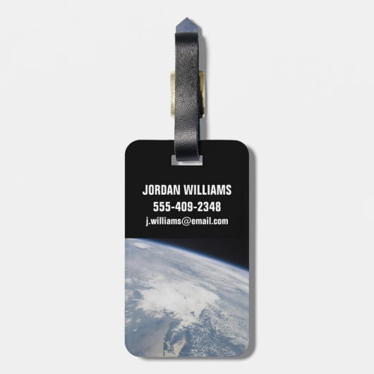 マサチューセッツの海岸線のSunglint。 ラゲッジタグ (裏面縦)