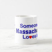 マサチューセッツの誰かは私を愛します コーヒーマグカップ (中央)