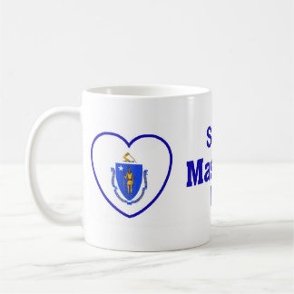 マサチューセッツの誰かは私を愛します コーヒーマグカップ