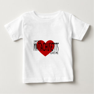 マサチューセッツの誰かは私を愛します ベビーTシャツ