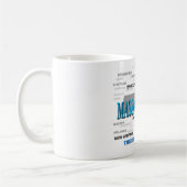 マサチューセッツの都市と町の州のプライドマップ コーヒーマグカップ (左)