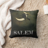 マサチューセッツの魔女が月のハロウィーンに クッション (ブランケット)