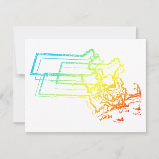 マサチューセッツぼやけル 招待状 (正面)