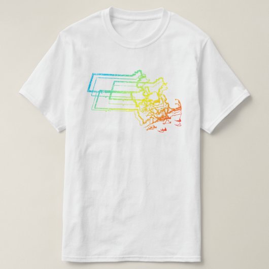 マサチューセッツぼやけル Tシャツ (デザイン正面)