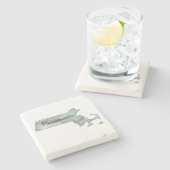 マサチューセッツイラストレーション州の概要 ストーンコースター (横)