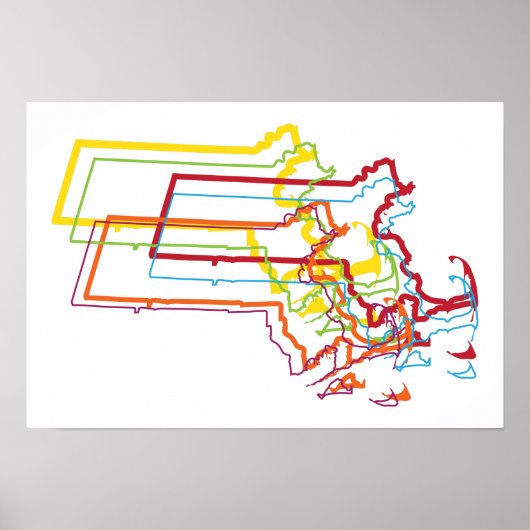 マサチューセッツプライドぼやけ ポスター (正面)