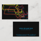 マサチューセッツプライドぼやけ 名刺 (正面/裏面)