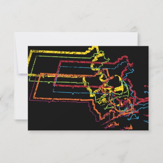 マサチューセッツプライドぼやけ 招待状 (正面)