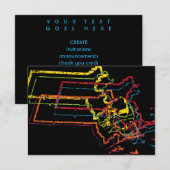 マサチューセッツプライドぼやけ 招待状 (正面/裏面)