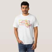 マサチューセッツプライドぼやけ Tシャツ (正面フル)