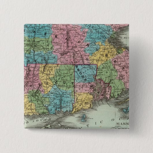 マサチューセッツロードアイランドアンドコネチカット 缶バッジ (正面)