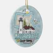 マサチューセッツ光ハウスオーナメント セラミックオーナメント (右)