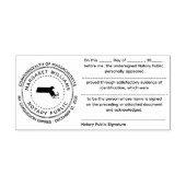 マサチューセッツ公証人公開確認スタンプ セルフインキングスタンプ (デザイン)