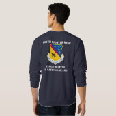 マサチューセッツ対空警戒員の104th戦闘機の翼 スウェットシャツ (裏面フル)