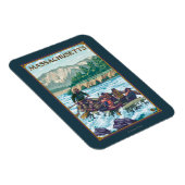 マサチューセッツ川ラフティングシーン マグネット (右側)