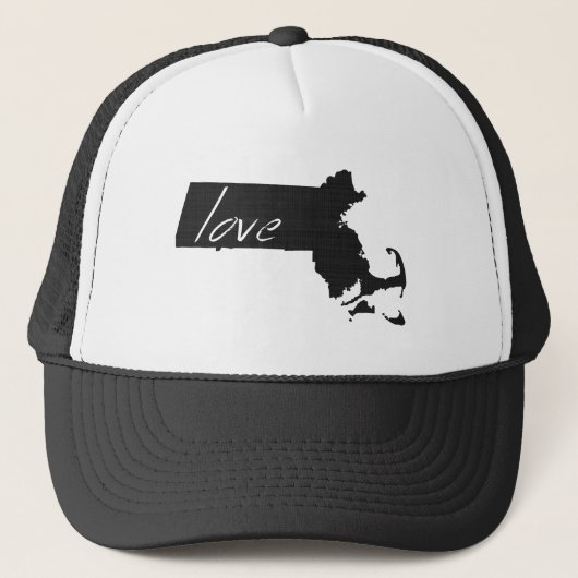 マサチューセッツ州のチャックボードマサチューセッツ州の愛 キャップ (正面)