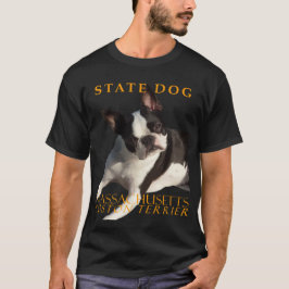 マサチューセッツ州のテリトリー・ドッグ ボストンテリア Vec Tシャツ