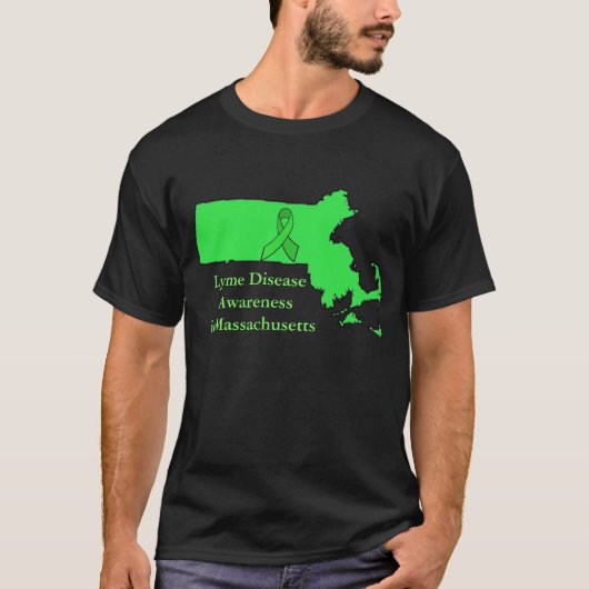 マサチューセッツ州のライム病啓発 Tシャツ (正面)